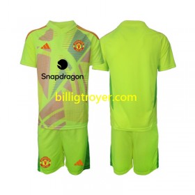 Billige Fotballdrakter Manchester United Keeper Barn Bortedraktsett 2024/25 Kortermet